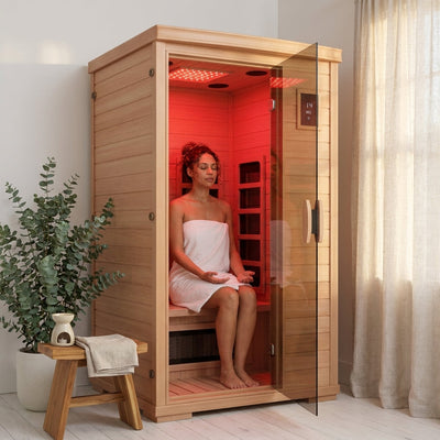 Full Spectrum Infrared Sauna with Red Light Therapy & Ultra Low EMF