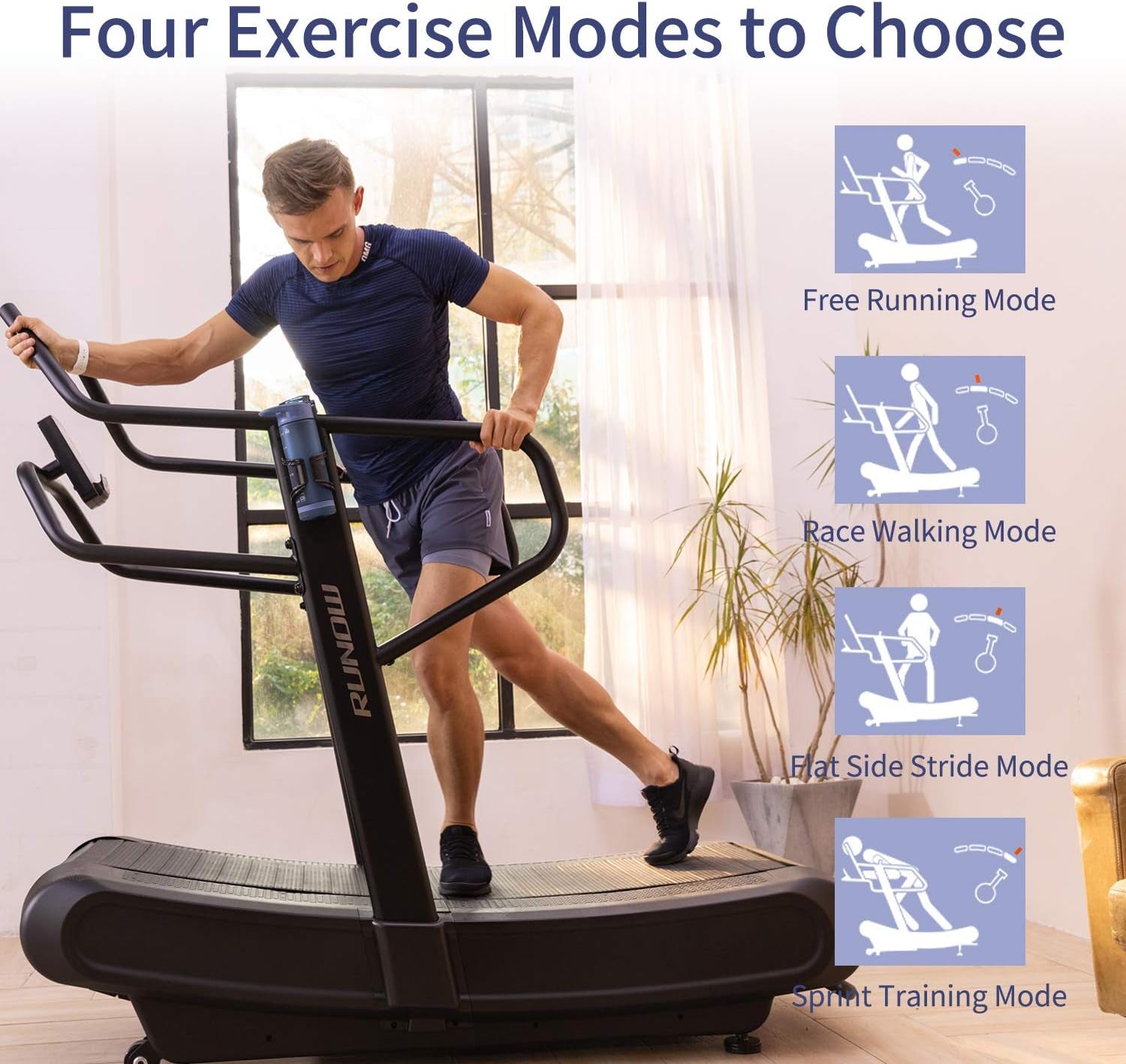Curved Treadmill for Home and Commercial Running Treadmill
