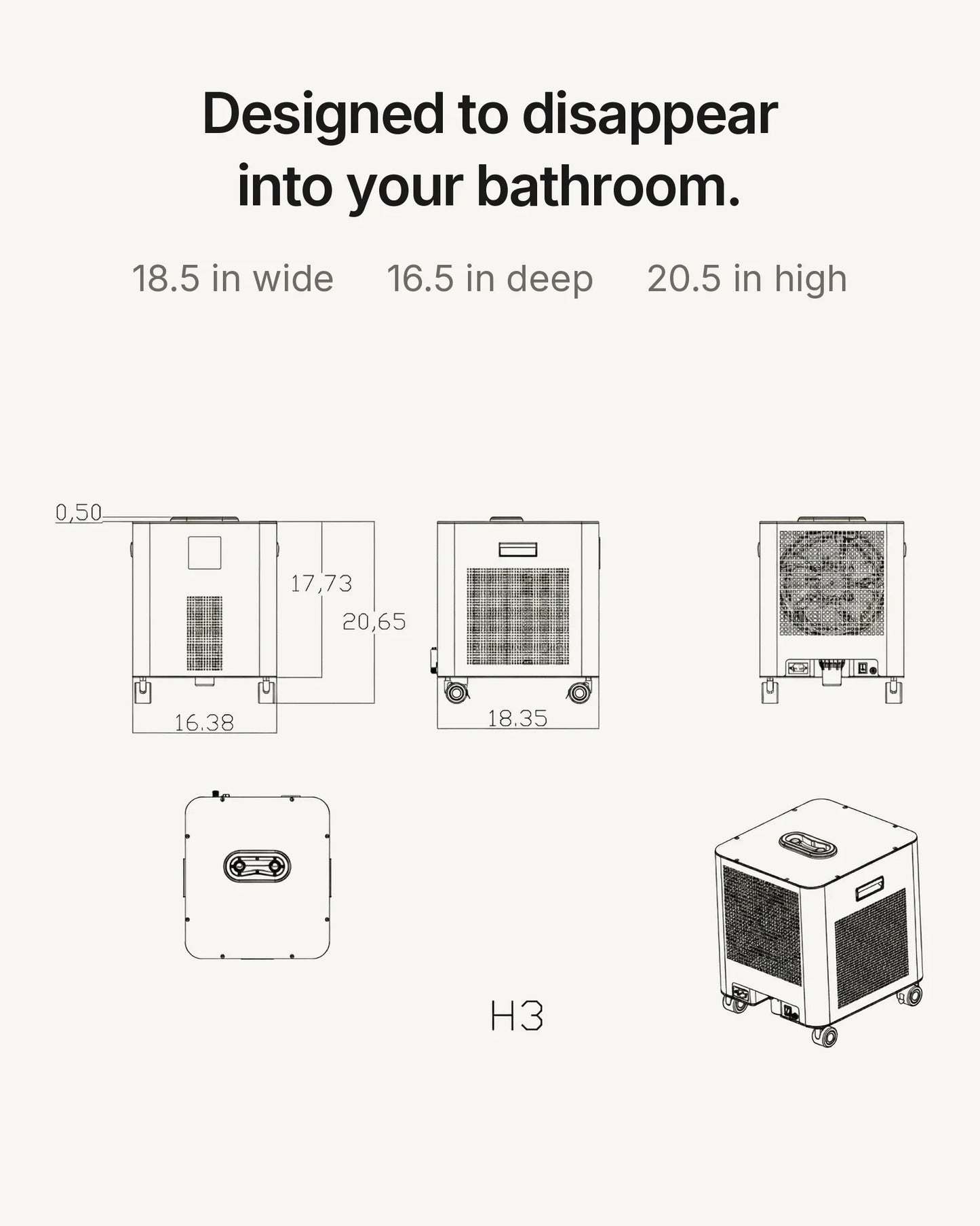 H3 — Cold Plunge Chiller for Your Bathtub