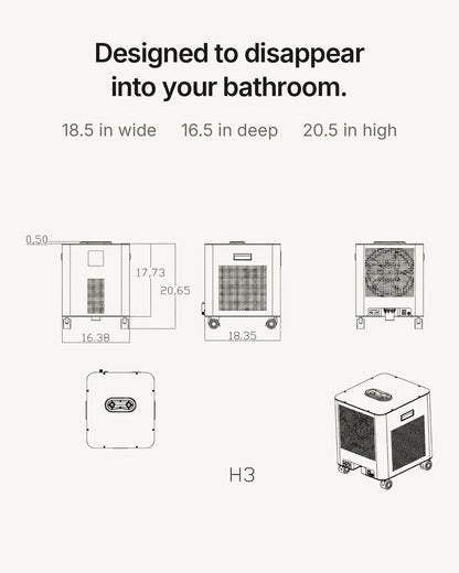 H3 — Cold Plunge Chiller for Your Bathtub