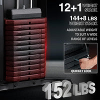 Home Gym, Workout Station with 152LBS Weight Stack, Multifunctional Home Gym Equipment, Exercise Equipment for Full Body Strength Training