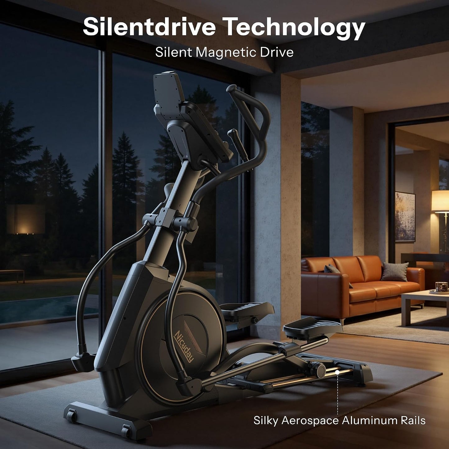 Commercial Elliptical Exercise Machines with 20IN Stride