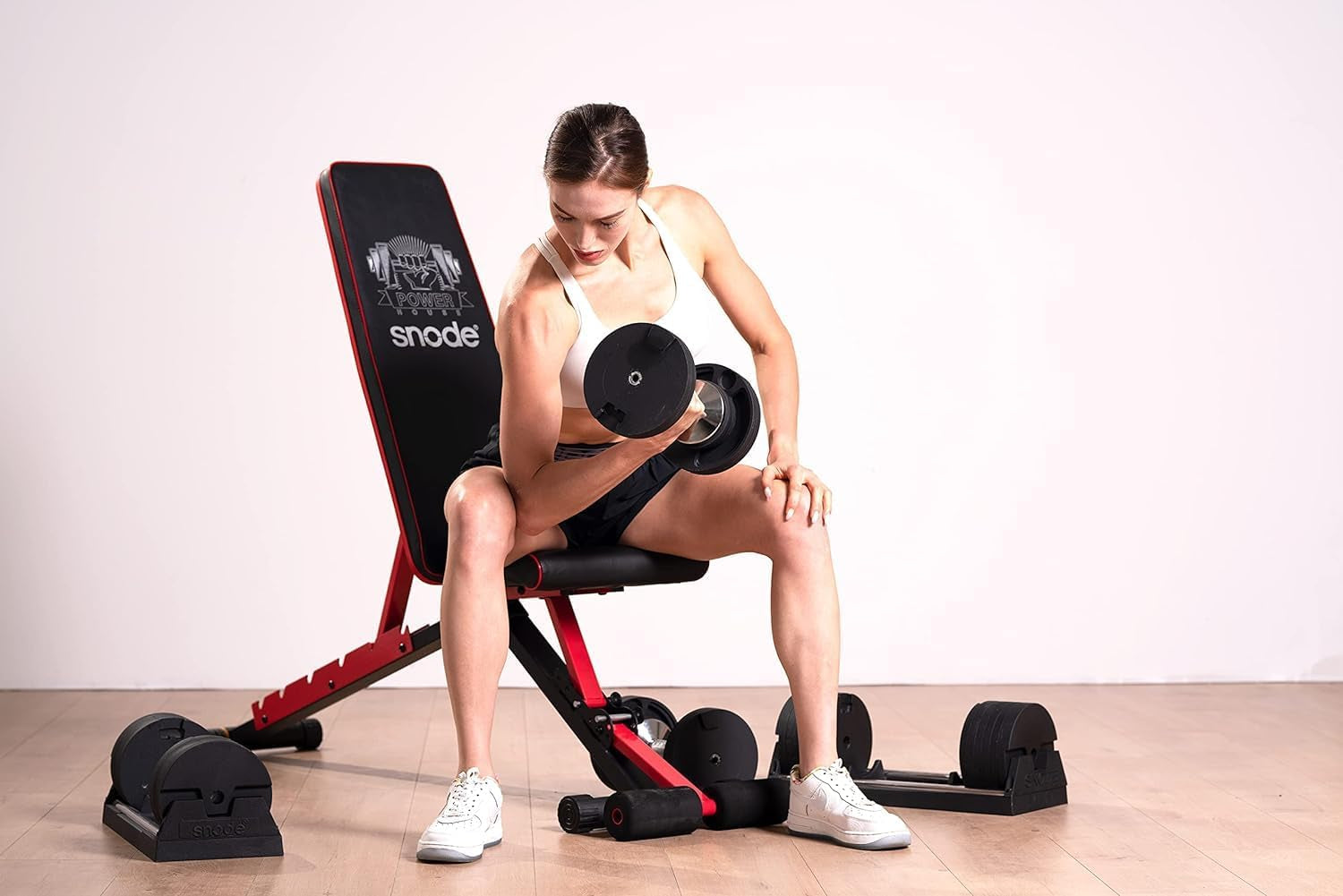 AD80 Drop Proof 80 Lbs Adjustable Dumbbell Set -Exhaustion Training Weights Adjustable Dumbbells with Cast Iron Plates and Cradle, Knurled Handle, Fast Adjust, Compact Home Gym Equipment for Bench & Press