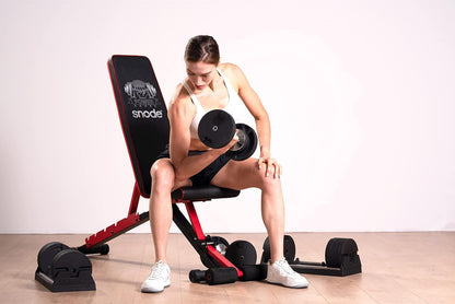 AD80 Drop Proof 80 Lbs Adjustable Dumbbell Set -Exhaustion Training Weights Adjustable Dumbbells with Cast Iron Plates and Cradle, Knurled Handle, Fast Adjust, Compact Home Gym Equipment for Bench & Press