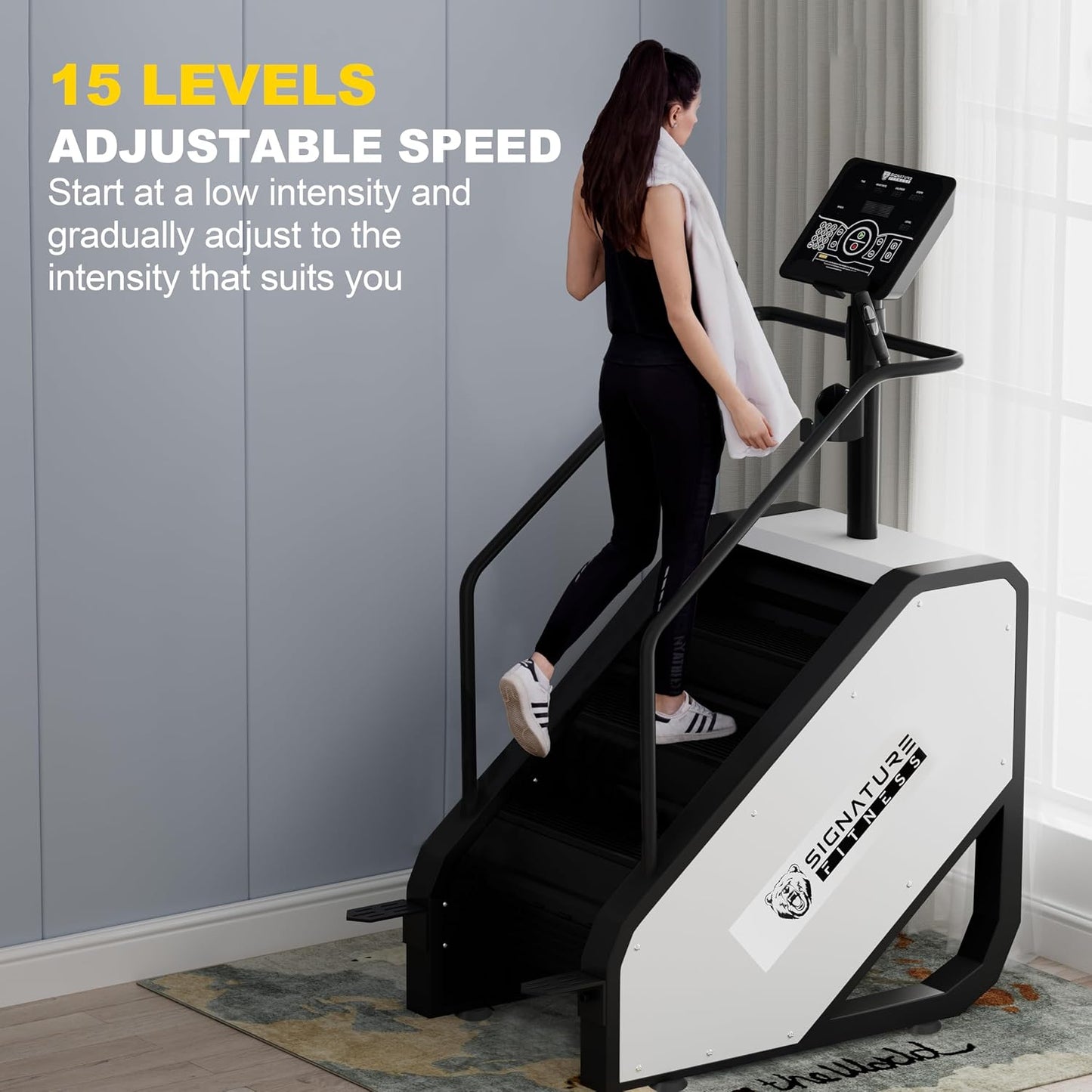 Continuous Climber Commercial Grade Stair Stepping Machine for Cardio and Lower Body Workouts