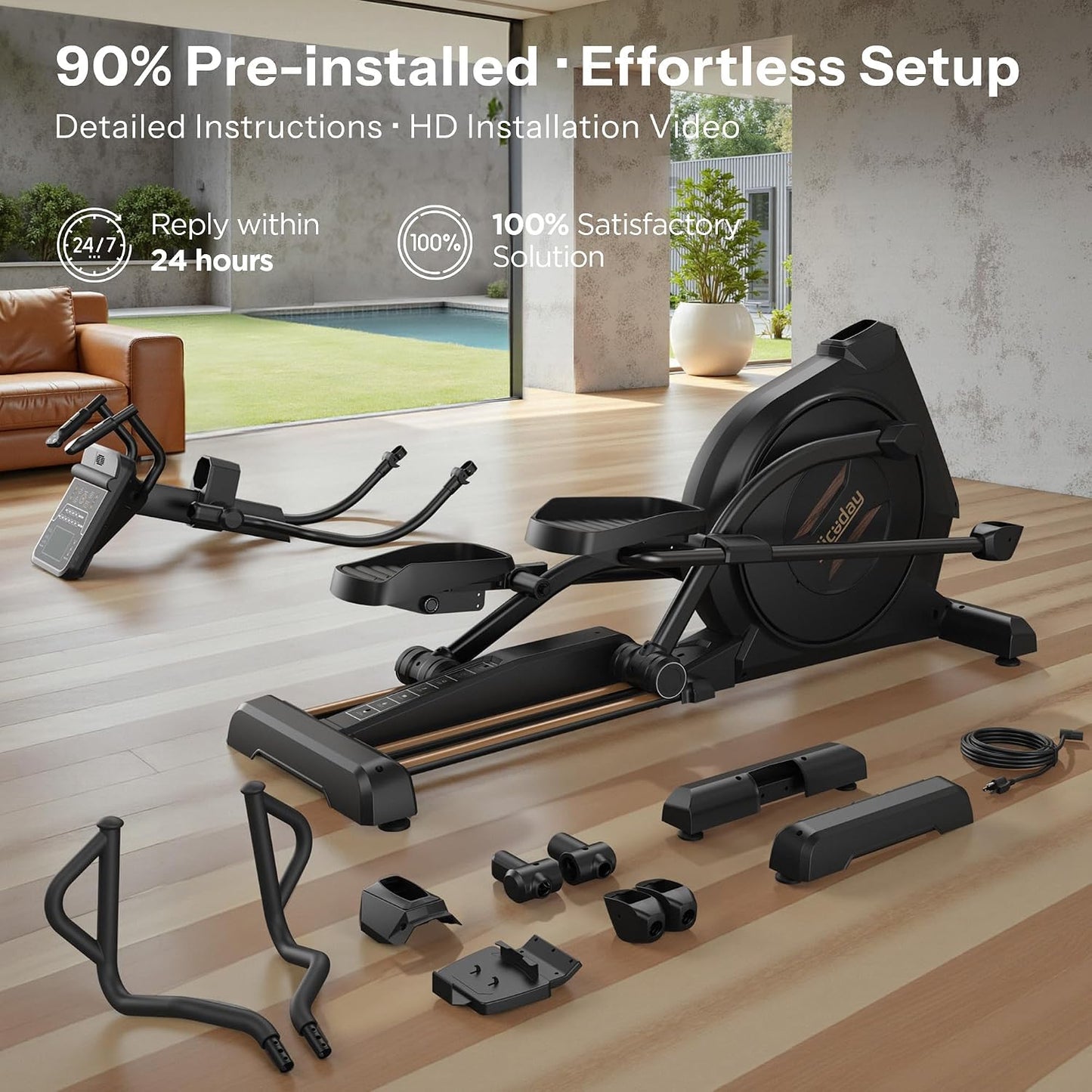 Commercial Elliptical Exercise Machines with 20IN Stride