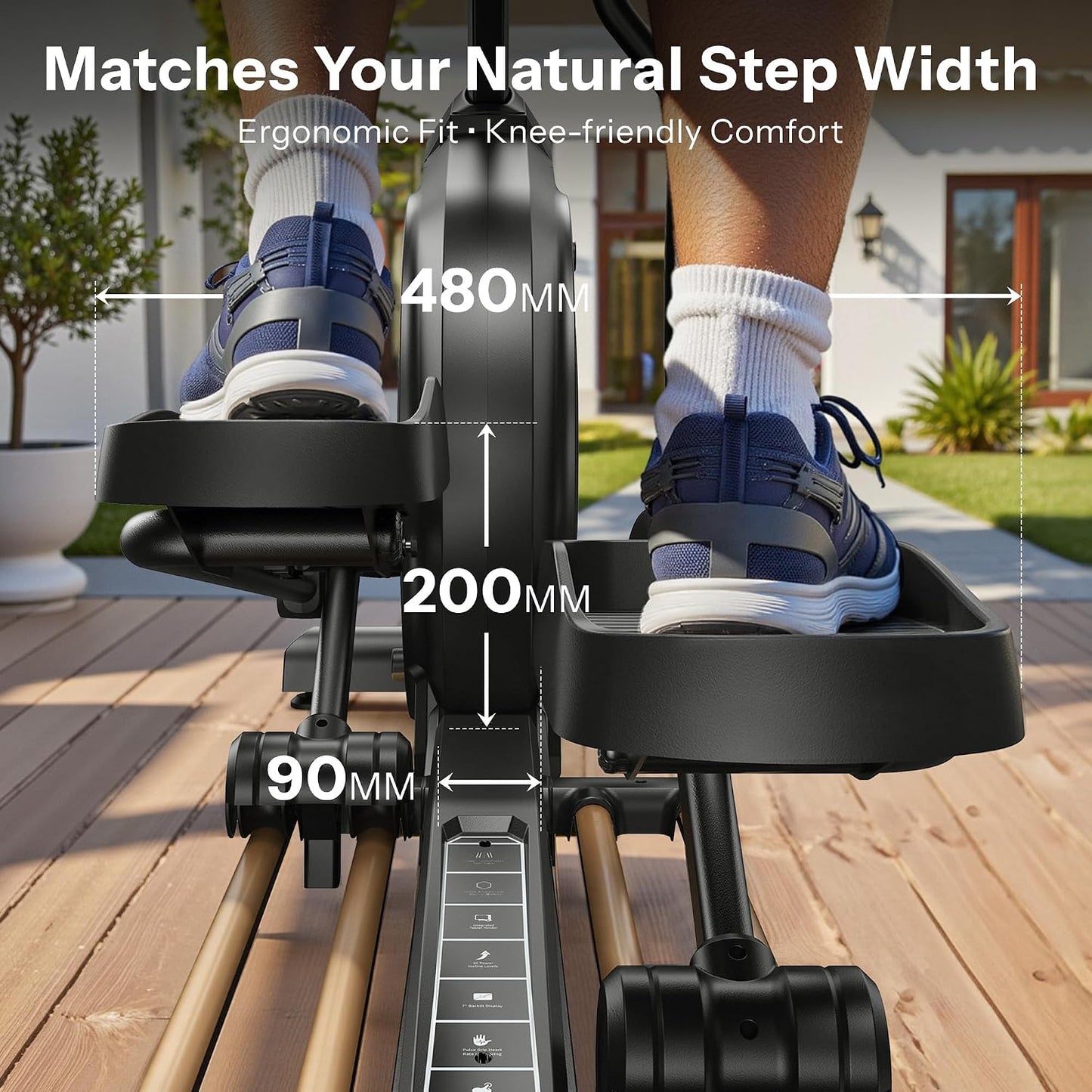 Commercial Elliptical Exercise Machines with 20IN Stride