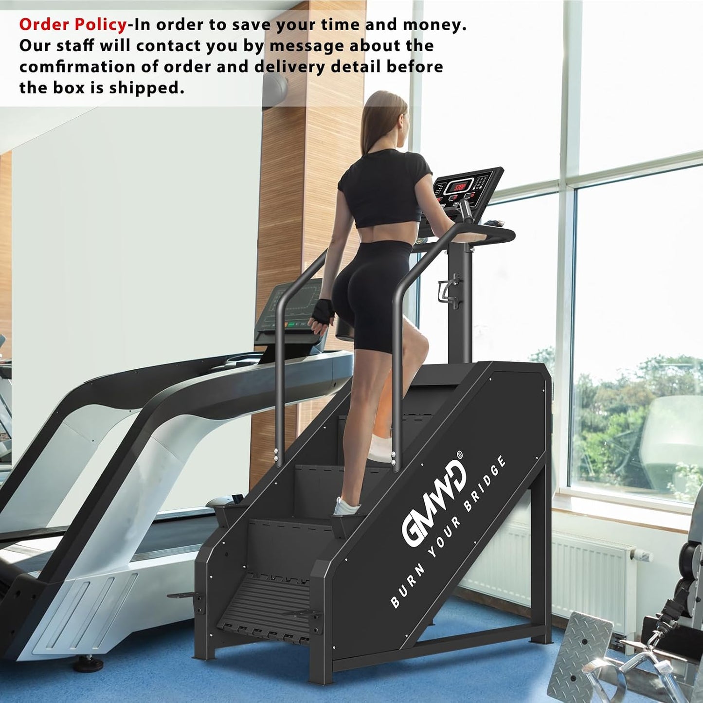 Stair Stepper Machine, Commercial Grade Stair Climber with Bluetooth, Stair Machine for Cardio, 15 Resistance Levels, 24-164 Steps/Min, Exercise Machine with LED Display for Home