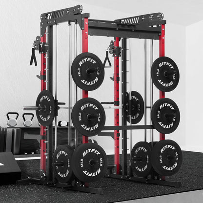 M1 Pro Smith Machine Cable Crossover Power Cage Home Gym