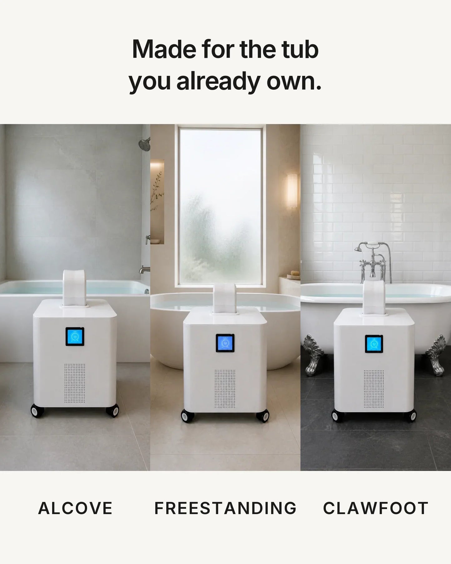 H3 — Cold Plunge Chiller for Your Bathtub