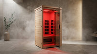 Full Spectrum Infrared Sauna with 660Nm & 850Nm Red Light Therapy | 1.4 Mg Ultra Low EMF, Fast Heat-Up, Canadian Hemlock, 7 Carbon Fiber Heaters, Easy Assembly, 1170W 110V — Lifestyle