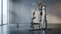 Pro MWM-988 Home Gym System 150 Pound Adjustable Weight Stack Machine — Lifestyle