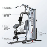 Pro MWM-988 Home Gym System 150 Pound Adjustable Weight Stack Machine — How It Works