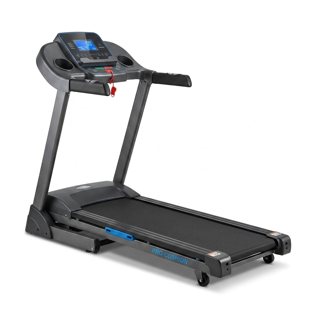 Treadmill 2.5HP Electric with 12Level Auto Incline Foldable Treadmill with LCD Monitor 220Lbs 8.5 Mph Speed Range for Home Gym Eercise Fitness — Studio Shot