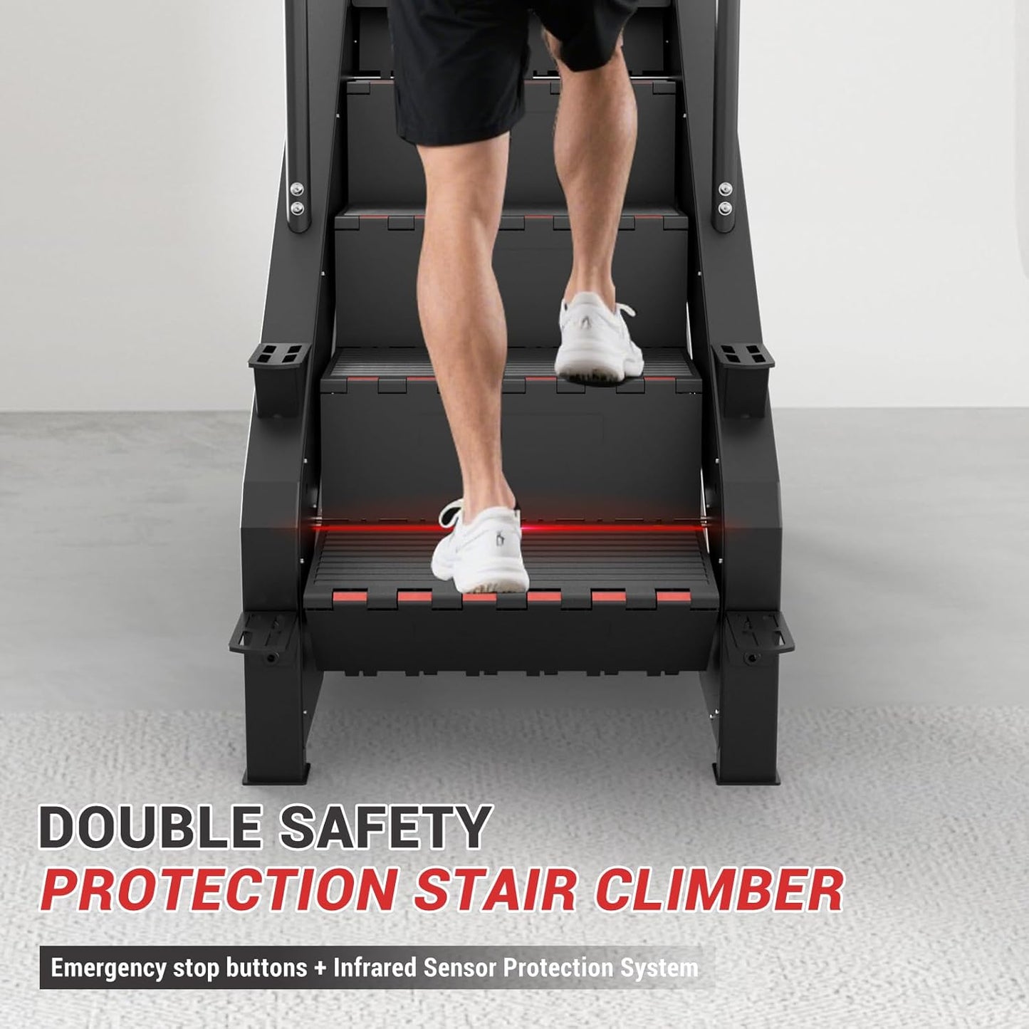 Stair Stepper Machine, Commercial Grade Stair Climber with Bluetooth, Stair Machine for Cardio, 15 Resistance Levels, 24-164 Steps/Min, Exercise Machine with LED Display for Home