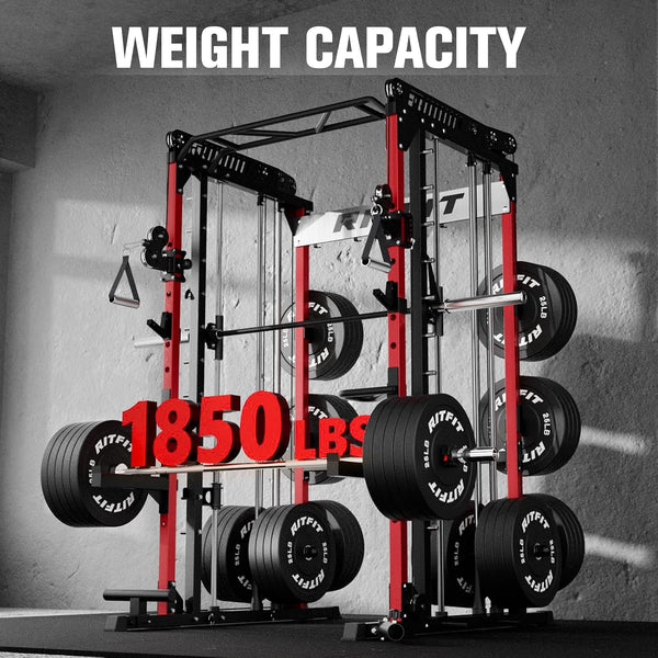 M1 Pro Smith Machine Cable Crossover Power Cage Home Gym