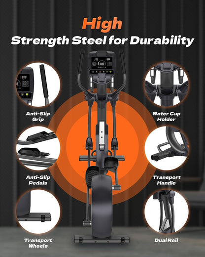 Elliptical Exercise Machine for Home with 32 Resistance Levels