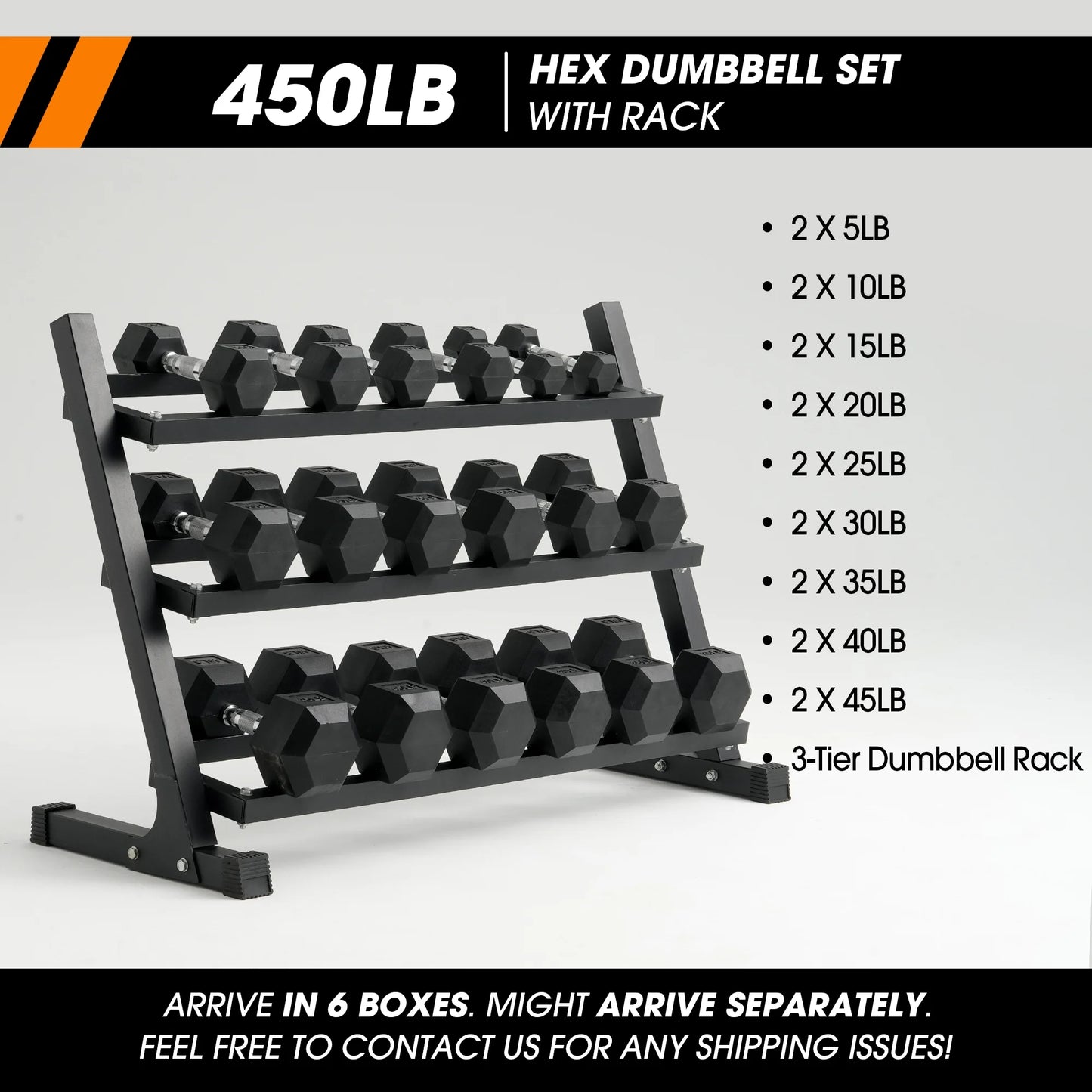 Smith Machine Power Cage, Multi-Function Home Gym System with Cable Crossover, 121LB Weight Stack (450LBS Dumbbells)