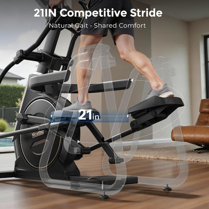 Commercial Elliptical Exercise Machines with 21IN Stride