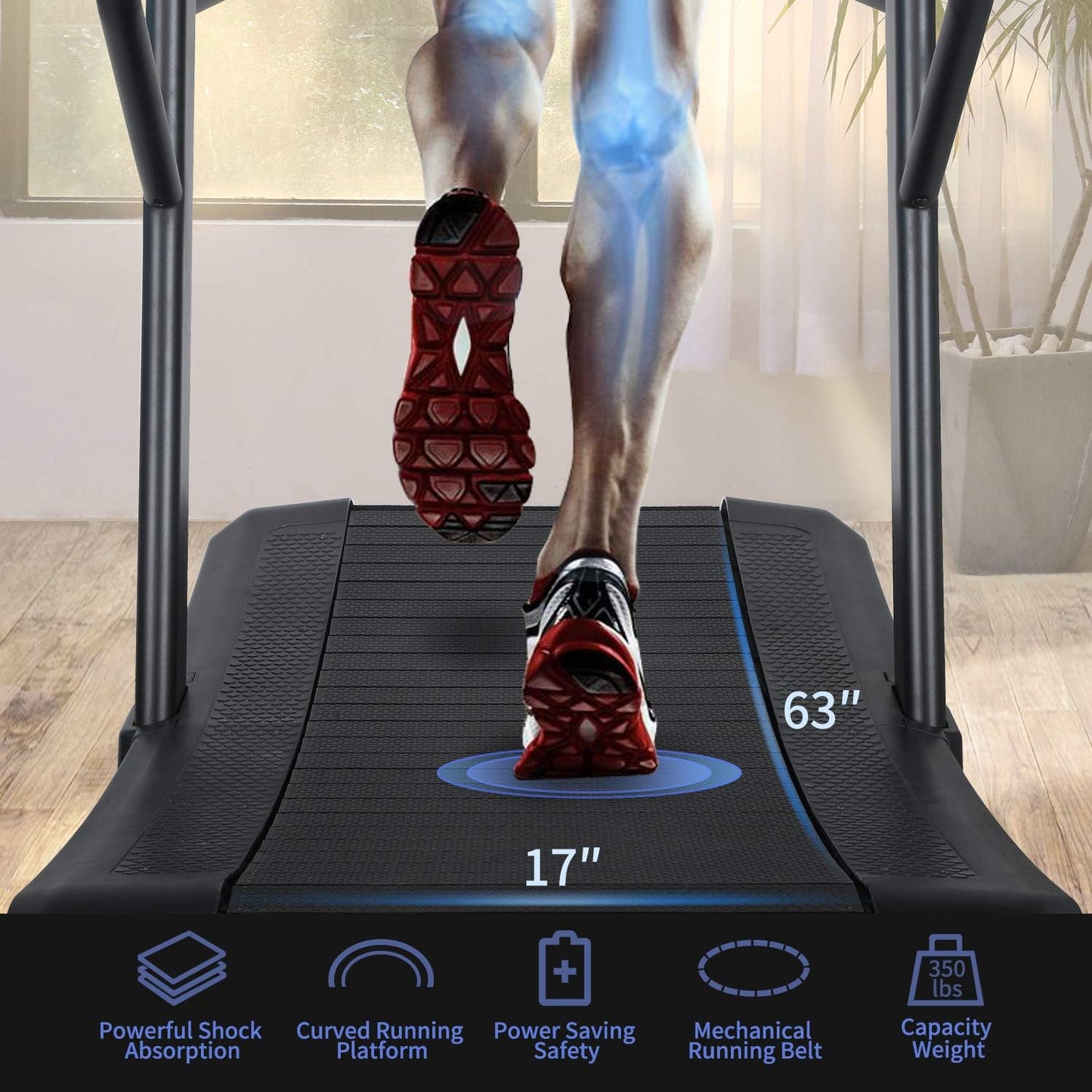 Curved Treadmill for Home and Commercial Running Treadmill