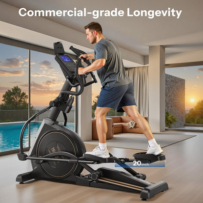 Commercial Elliptical Exercise Machines with 20IN Stride
