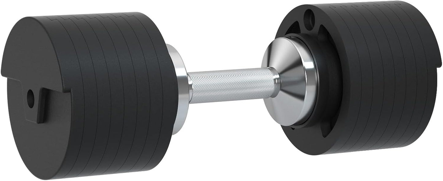 AD80 Drop Proof 80 Lbs Adjustable Dumbbell Set -Exhaustion Training Weights Adjustable Dumbbells with Cast Iron Plates and Cradle, Knurled Handle, Fast Adjust, Compact Home Gym Equipment for Bench & Press