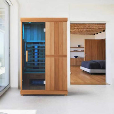Finnmark FD-2 Full-Spectrum 2-Person Home Infrared Sauna With Built-In LCD Touchscreen Controller [FD-KN002] (SAK94731)