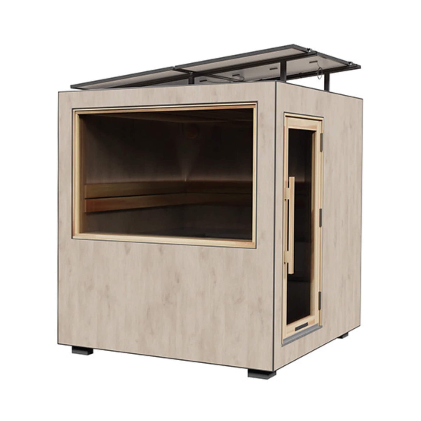 ThermaSol Solaris Fully-Assembled Outdoor Sauna Cabin [Made-To-Order] [14-KIR-4560/61] (SAK27532)