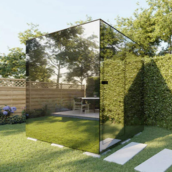 ThermaSol Vue 4-Person Outdoor Mirrored Glass Sauna [Made-To-Order] [14-VUEDL/R] (SAK84963)
